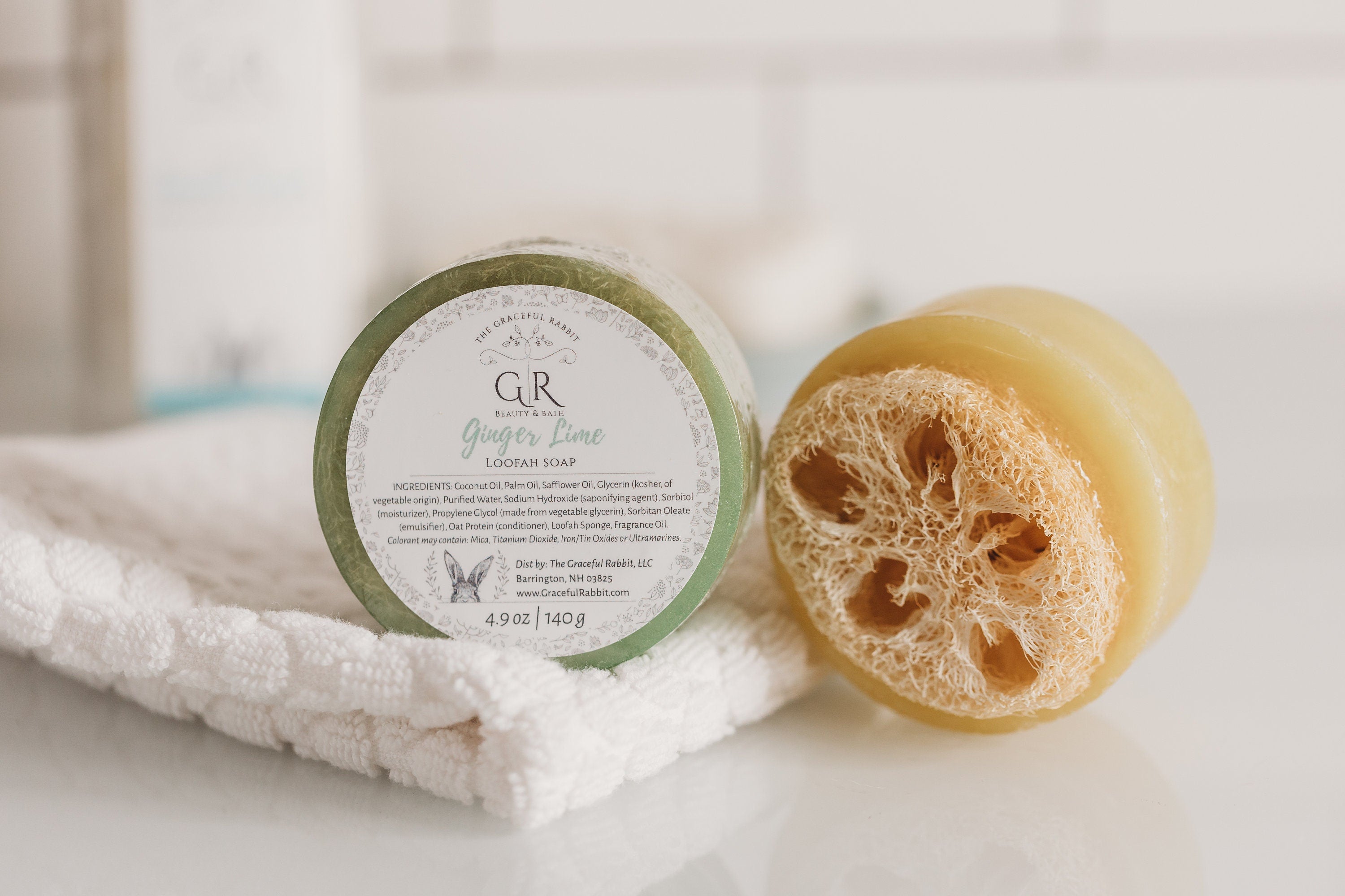 Ginger Lime Loofah Sponge Soap