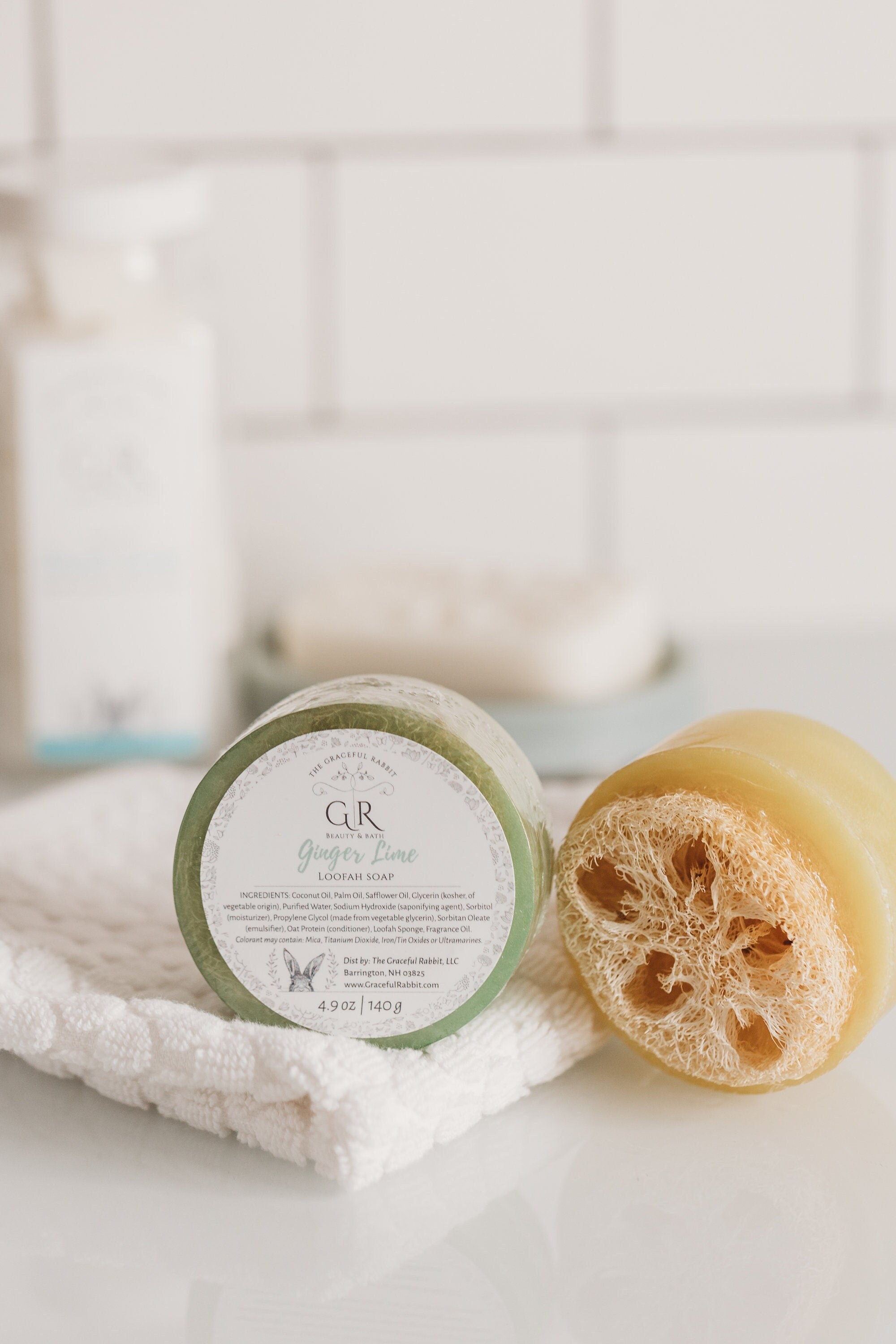 Ginger Lime Loofah Sponge Soap