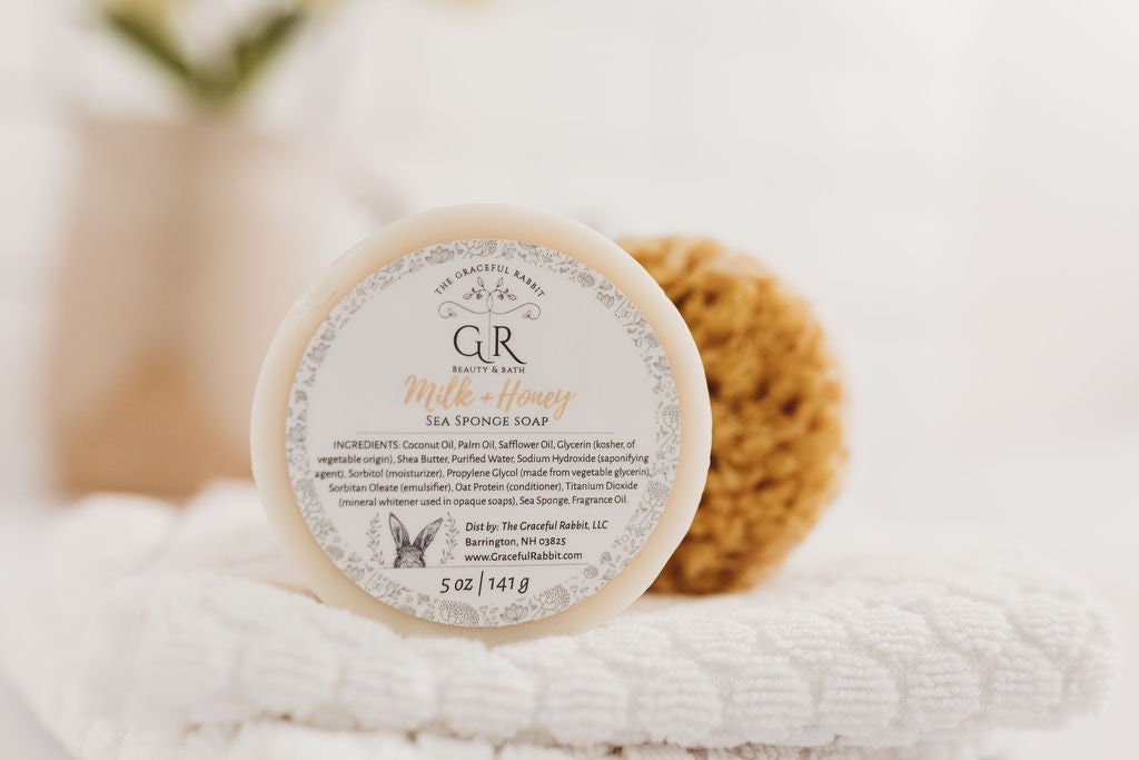 Milk + Honey Wool Sea Sponge Soap
