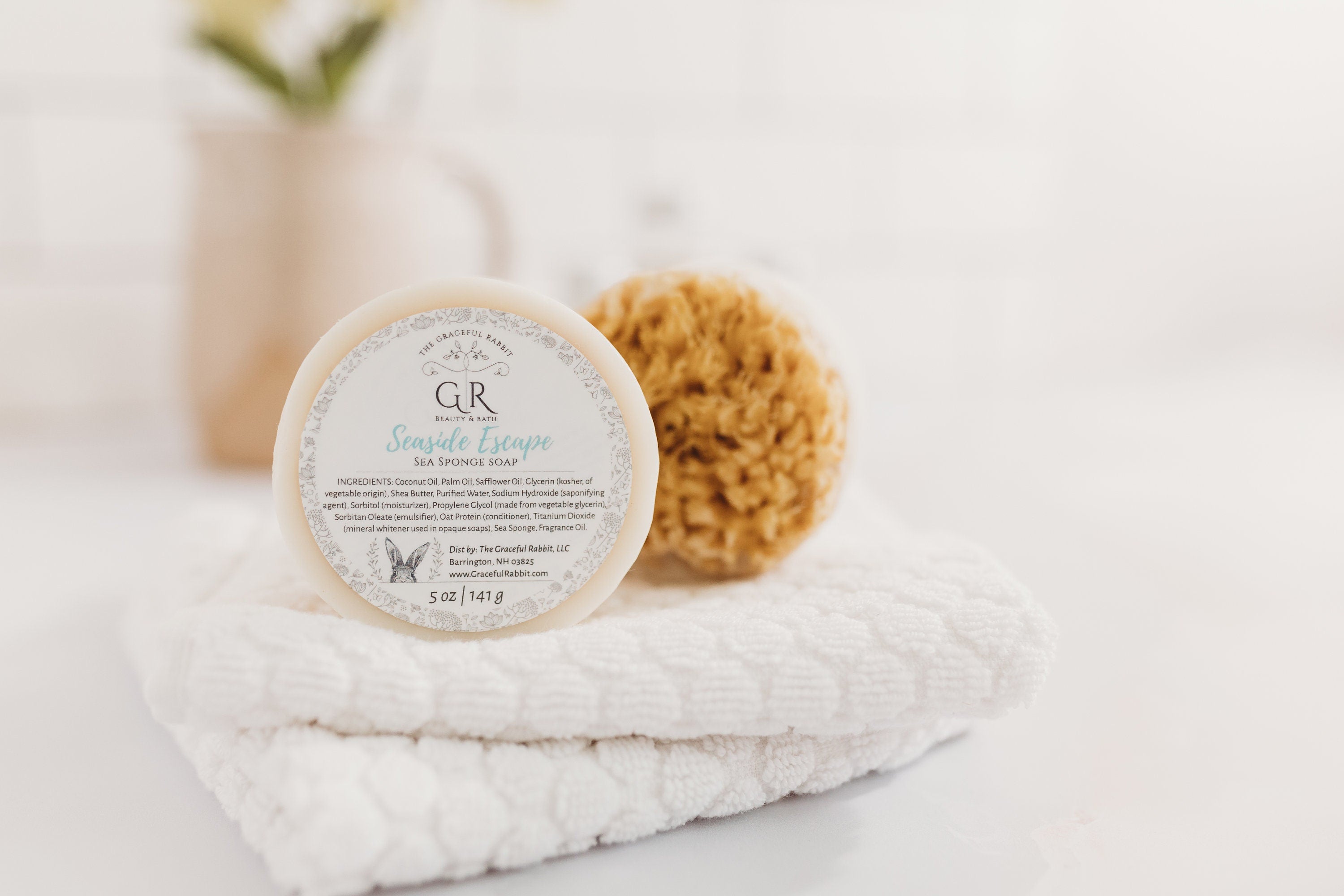 Seaside Escape Wool Sea Sponge Soap