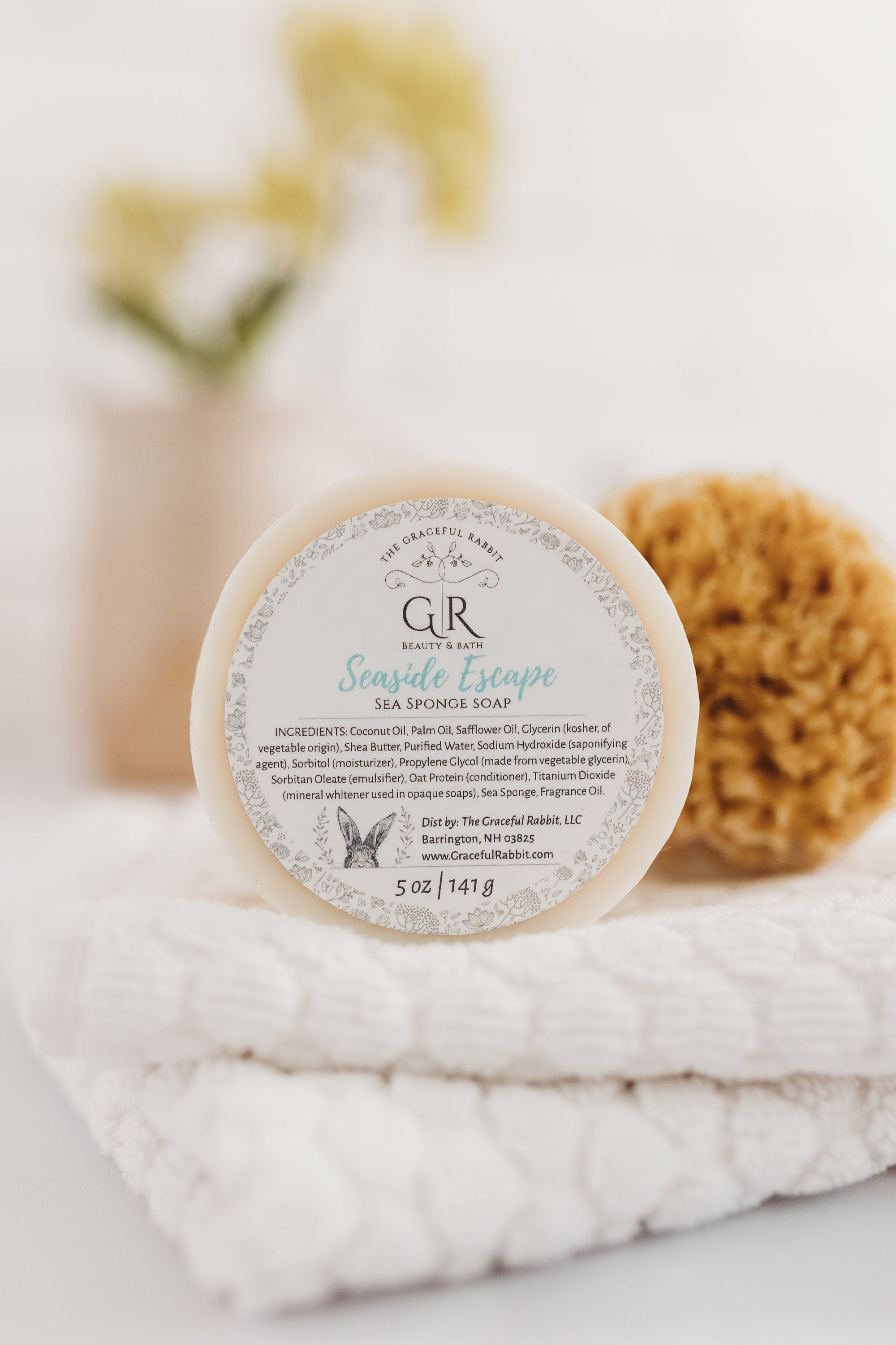 Seaside Escape Wool Sea Sponge Soap