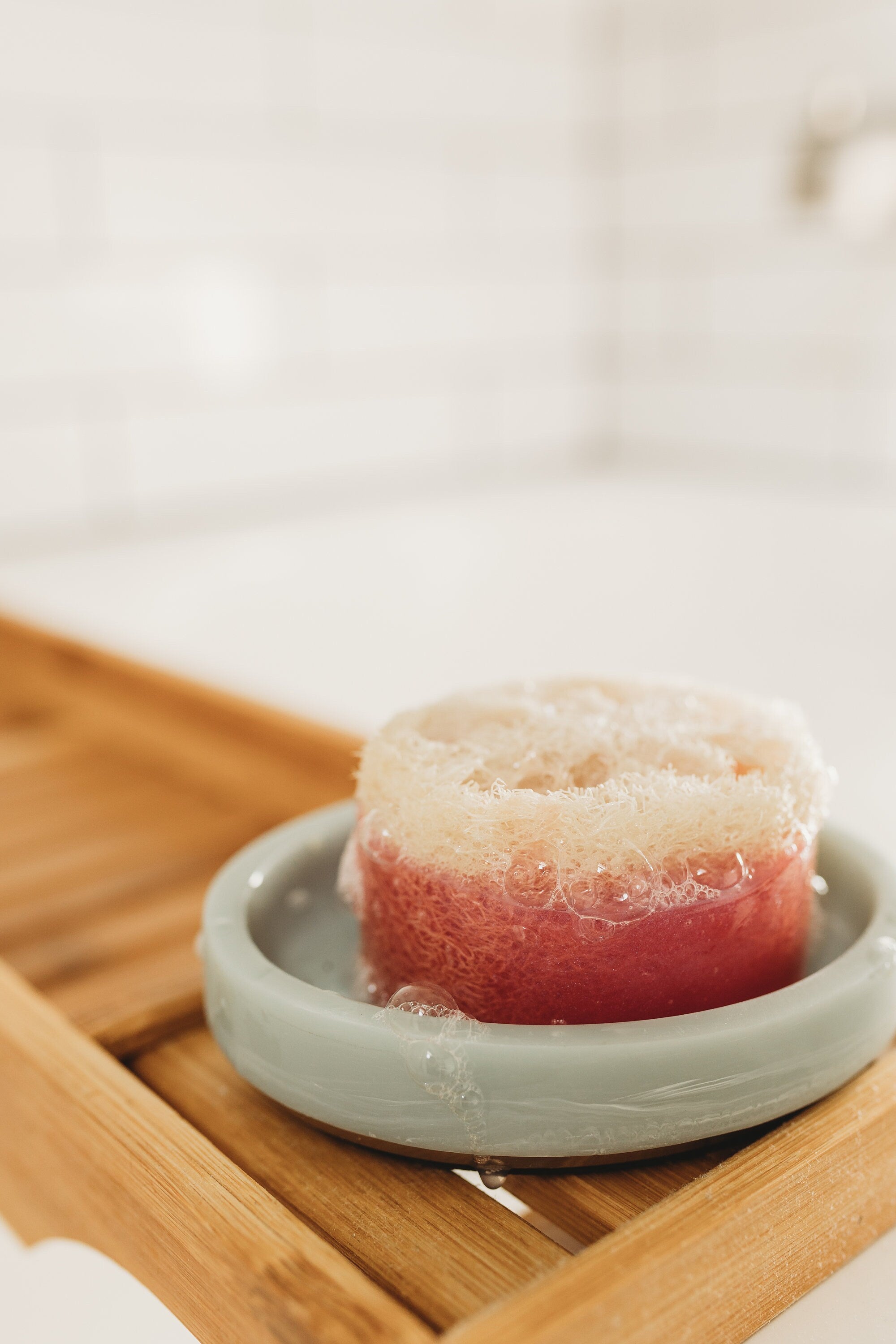 HIbiscus Loofah Sponge Soap