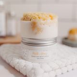 Hand and Body Cream with Wool Sea Sponge Soap Gift Set