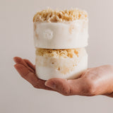 Hibiscus Wool Sea Sponge Shea Butter Soap